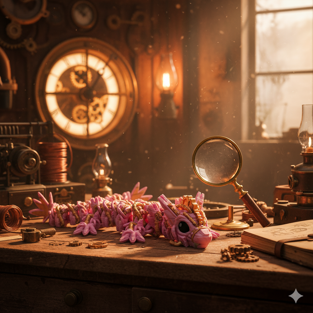 Steampunkdrache Baby